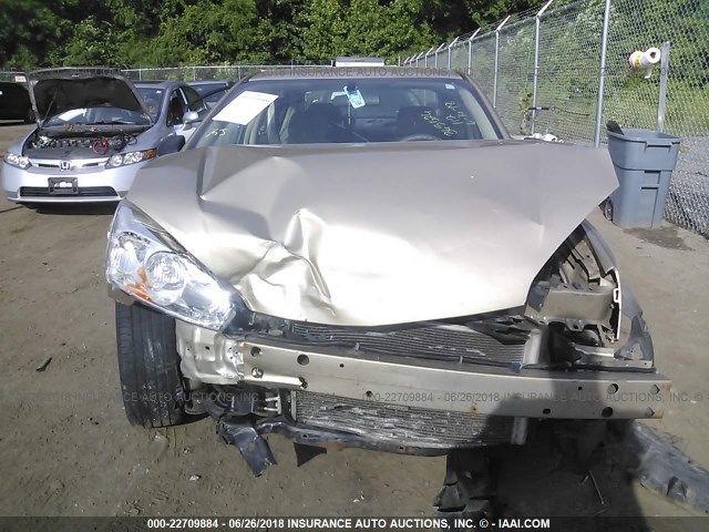 1G1ZS58F47F216540 - 2007 CHEVROLET MALIBU LS GOLD photo 6