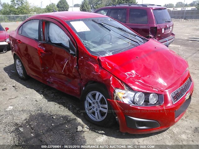 1G1JA5SH4C4202427 - 2012 CHEVROLET SONIC LS 红色 照片 1