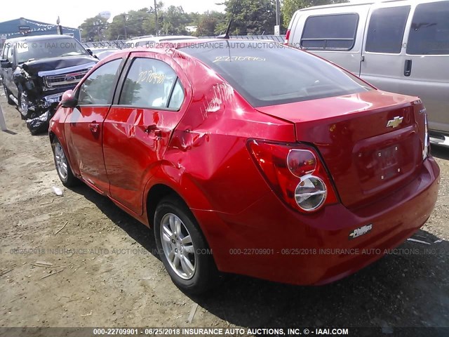 1G1JA5SH4C4202427 - 2012 CHEVROLET SONIC LS 红色 照片 3