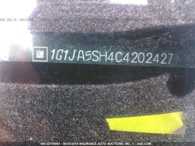 1G1JA5SH4C4202427 - 2012 CHEVROLET SONIC LS 红色 照片 9