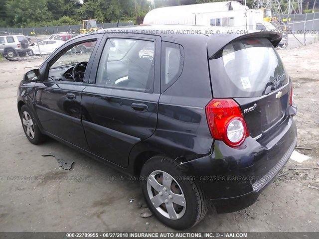 KL1TD6DE5AB110033 - 2010 CHEVROLET AVEO LS/LT 黑色 照片 3