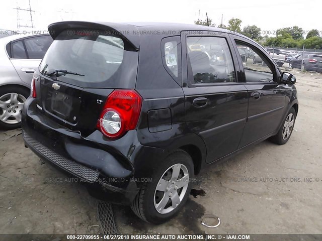 KL1TD6DE5AB110033 - 2010 CHEVROLET AVEO LS/LT 黑色 照片 4
