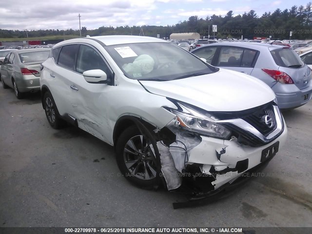 5N1AZ2MH7HN145178 - 2017 NISSAN MURANO S/SL/SV/PLATINUM WHITE photo 1