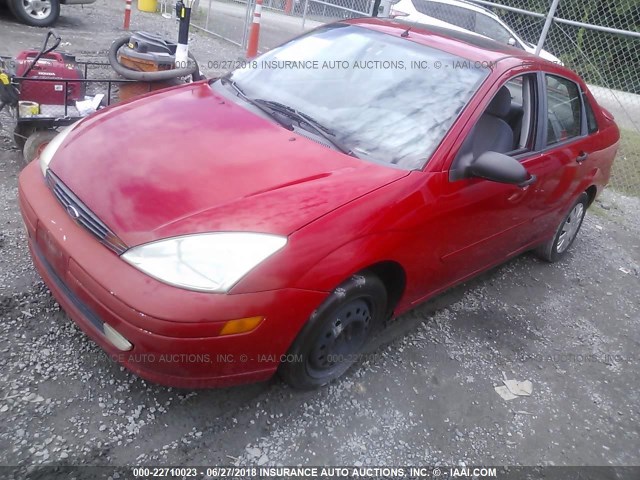 1FAFP38Z14W190989 - 2004 FORD FOCUS ZTS RED photo 2