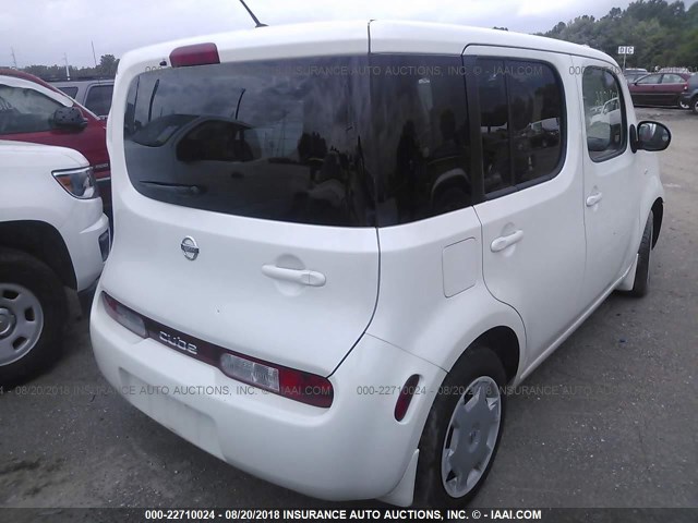 JN8AZ2KR4CT254576 - 2012 NISSAN CUBE S/SL/KROM WHITE photo 4