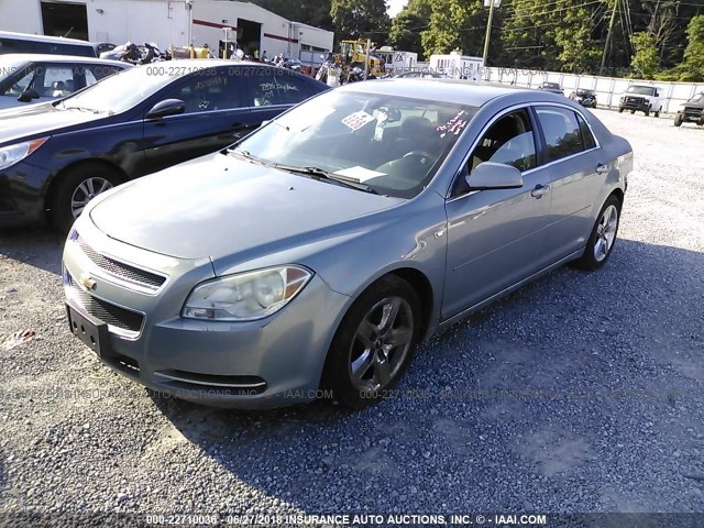 1G1ZH57B58F154211 - 2008 CHEVROLET MALIBU 1LT 浅蓝色 照片 2