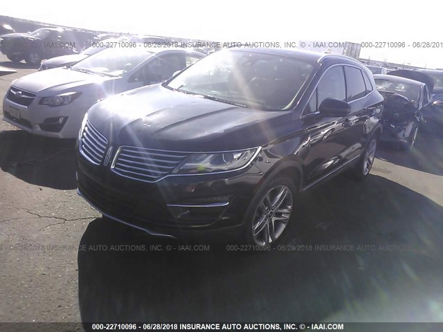 5LMTJ2AH5FUJ13592 - 2015 LINCOLN MKC BLACK photo 2