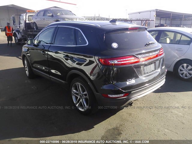 5LMTJ2AH5FUJ13592 - 2015 LINCOLN MKC BLACK photo 3