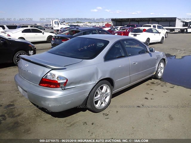 19UYA416X3A010951 - 2003 ACURA 3.2CL TYPE-S SILVER photo 4