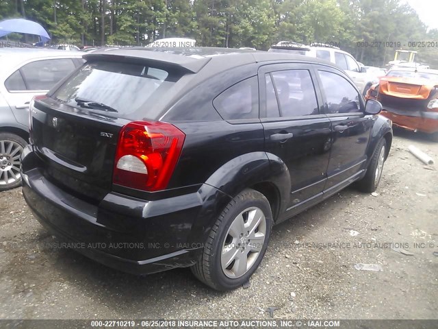 1B3HB48B97D150638 - 2007 DODGE CALIBER SXT BLACK photo 4