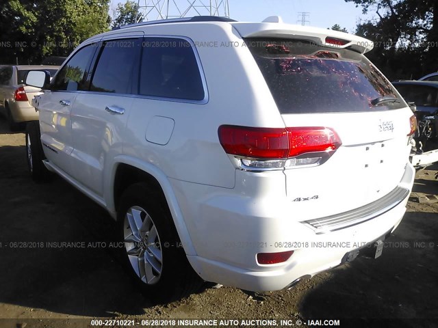 1C4RJFCT3HC853855 - 2017 JEEP GRAND CHEROKEE OVERLAND WHITE photo 3