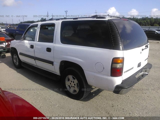 1GNEC16Z84J184233 - 2004 CHEVROLET SUBURBAN C1500 WHITE photo 3