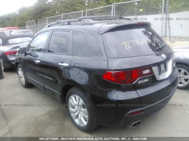 5J8TB1H56CA004700 - 2012 ACURA RDX TECHNOLOGY BLACK photo 3