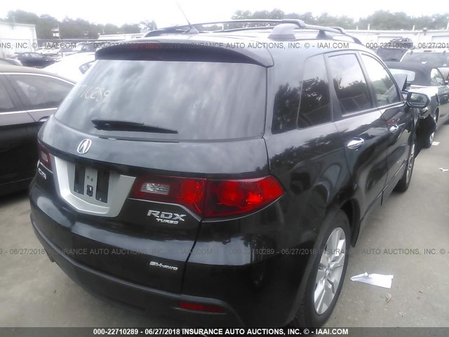 5J8TB1H56CA004700 - 2012 ACURA RDX TECHNOLOGY BLACK photo 4