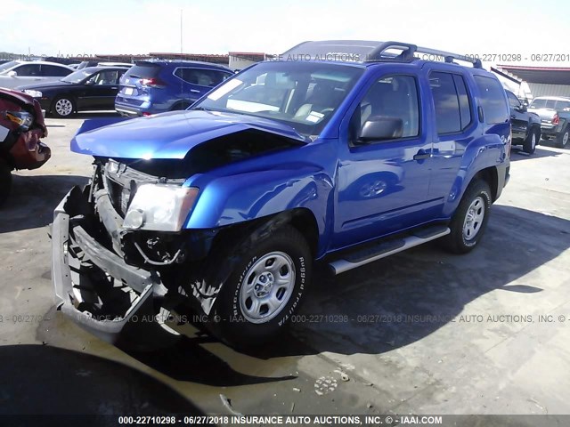 5N1AN0NU6EN813916 - 2014 NISSAN XTERRA X/S/PRO-4X BLUE photo 2