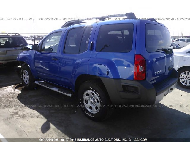 5N1AN0NU6EN813916 - 2014 NISSAN XTERRA X/S/PRO-4X BLUE photo 3