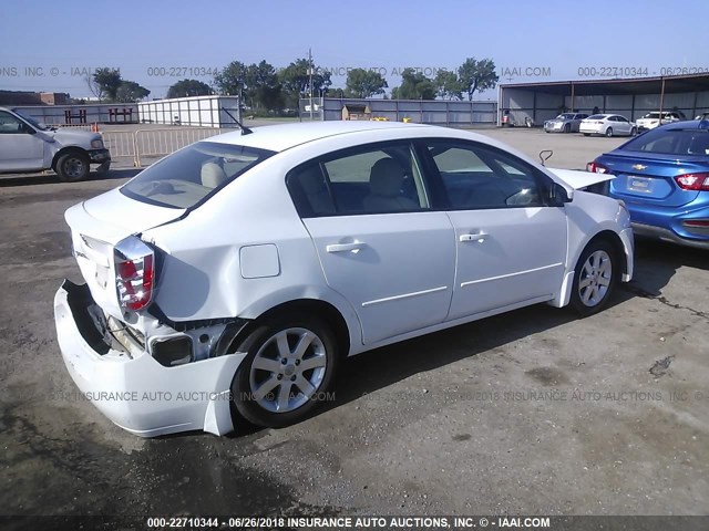 3N1AB61E98L661426 - 2008 NISSAN SENTRA 2.0/2.0S/2.0SL WHITE photo 4