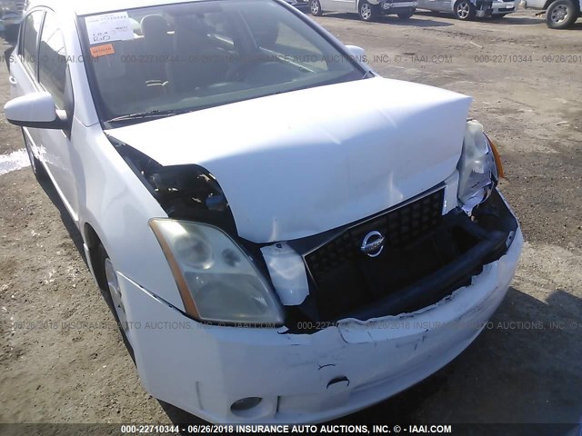 3N1AB61E98L661426 - 2008 NISSAN SENTRA 2.0/2.0S/2.0SL WHITE photo 6