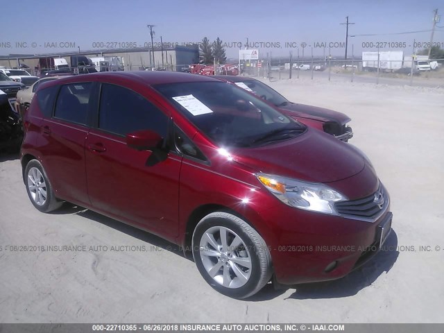 3N1CE2CP1FL414373 - 2015 NISSAN VERSA NOTE S/S PLUS/SV/SL/SR RED photo 1