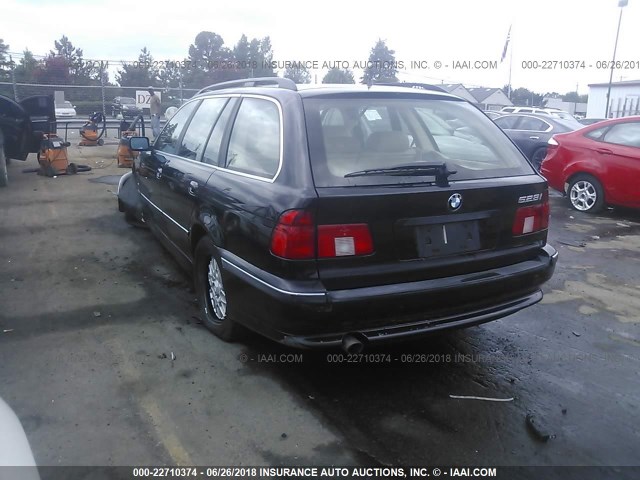 WBADP6331XBV60322 - 1999 BMW 528 IT AUTOMATIC BLACK photo 3