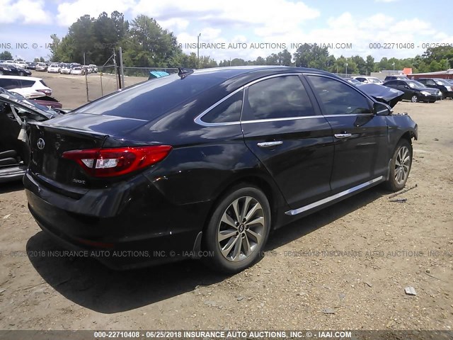 5NPE34AF1GH337863 - 2016 HYUNDAI SONATA SPORT/LIMITED BLACK photo 4