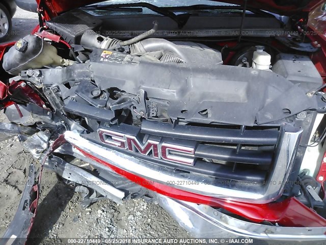 1GTR1VE08BZ418024 - 2011 GMC SIERRA C1500 SLE RED photo 10