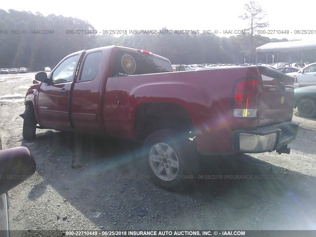 1GTR1VE08BZ418024 - 2011 GMC SIERRA C1500 SLE RED photo 3