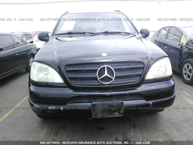 4JGAB54E4WA014676 - 1998 MERCEDES-BENZ ML 320 BLACK photo 6