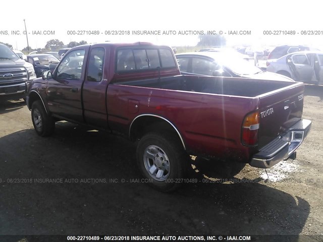 4TASN92N9XZ509707 - 1999 TOYOTA TACOMA XTRACAB PRERUNNER RED photo 3