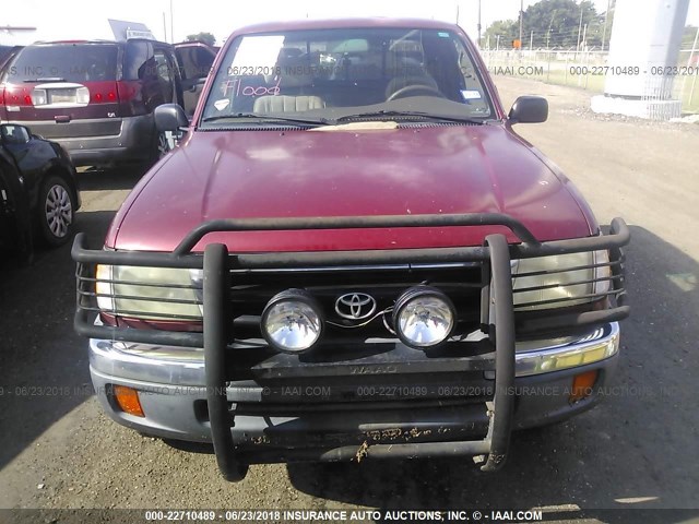 4TASN92N9XZ509707 - 1999 TOYOTA TACOMA XTRACAB PRERUNNER RED photo 6