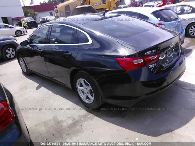 1G1ZB5ST9GF351589 - 2016 CHEVROLET MALIBU LS BLACK photo 3