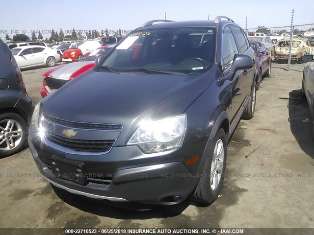 3GNAL2EK4DS602827 - 2013 CHEVROLET CAPTIVA LS GRAY photo 2