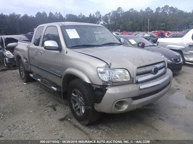 5TBRT34106S479599 - 2006 TOYOTA TUNDRA ACCESS CAB SR5 BEIGE photo 1