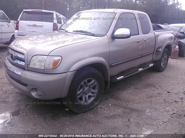 5TBRT34106S479599 - 2006 TOYOTA TUNDRA ACCESS CAB SR5 BEIGE photo 2
