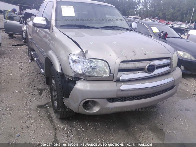 5TBRT34106S479599 - 2006 TOYOTA TUNDRA ACCESS CAB SR5 BEIGE photo 6