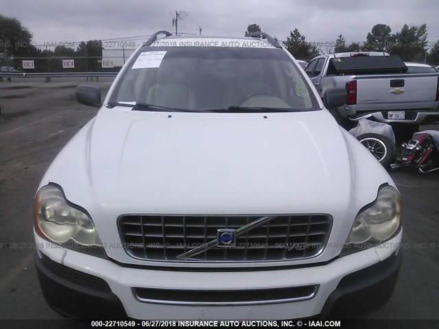 YV1CZ852851183414 - 2005 VOLVO XC90 V8 WHITE photo 6