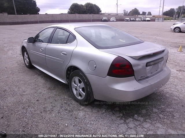 2G2WP552381119436 - 2008 PONTIAC GRAND PRIX SILVER photo 3