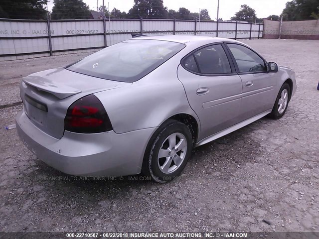 2G2WP552381119436 - 2008 PONTIAC GRAND PRIX SILVER photo 4