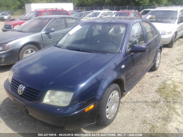 3VWSB69M42M003234 - 2002 VOLKSWAGEN JETTA GLS BLUE photo 2