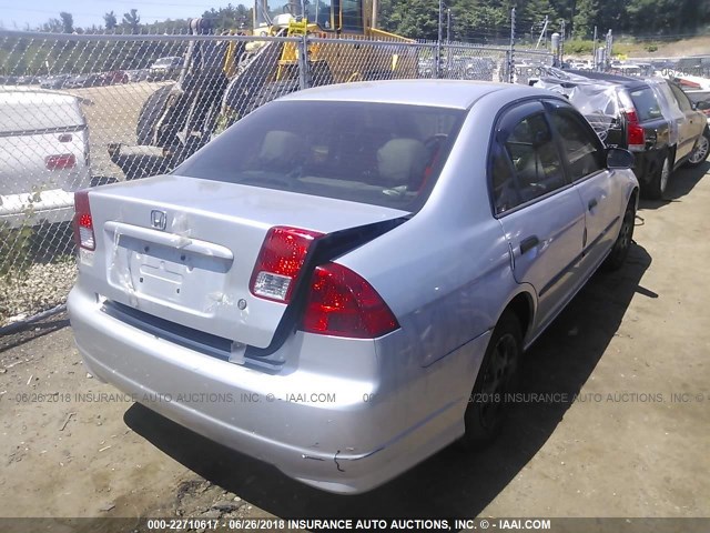 2HGES16395H585110 - 2005 HONDA CIVIC DX VP SILVER photo 4