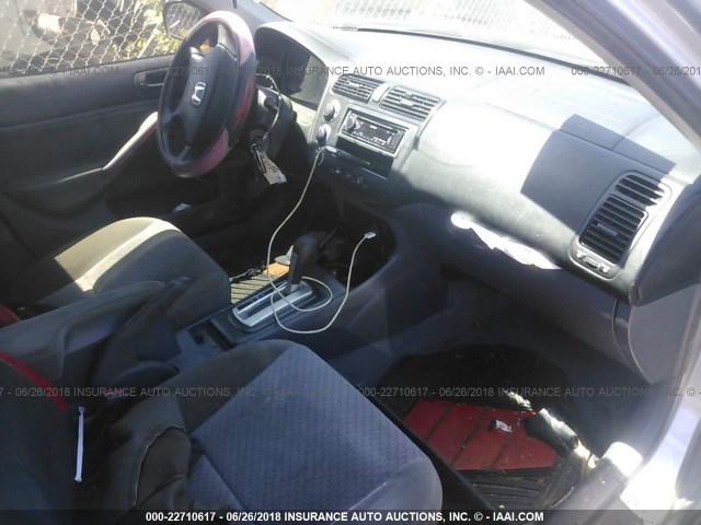 2HGES16395H585110 - 2005 HONDA CIVIC DX VP 银色 照片 5