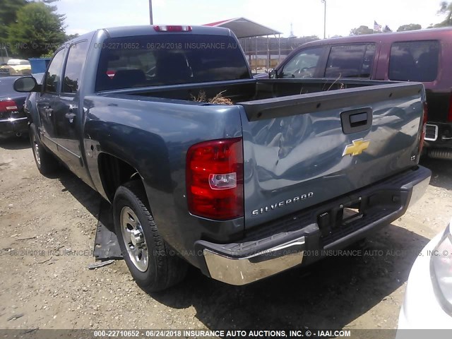 2GCEC13C271706734 - 2007 CHEVROLET SILVERADO C1500 CREW CAB GRAY photo 3