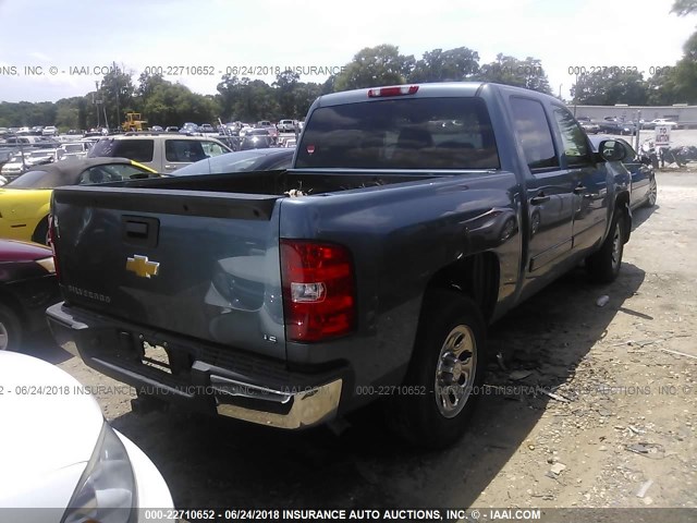 2GCEC13C271706734 - 2007 CHEVROLET SILVERADO C1500 CREW CAB GRAY photo 4