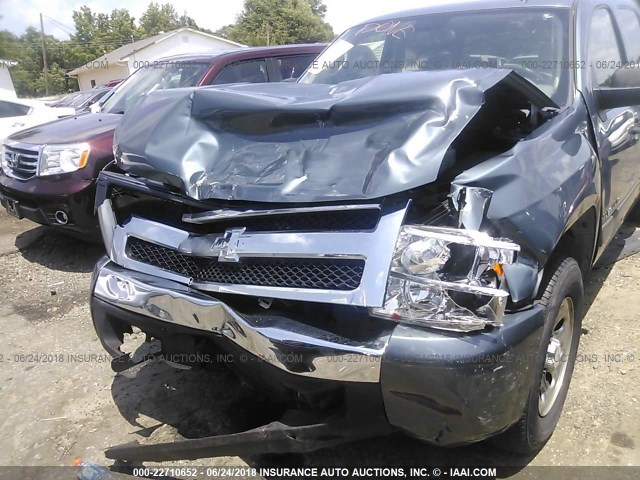 2GCEC13C271706734 - 2007 CHEVROLET SILVERADO C1500 CREW CAB GRAY photo 6