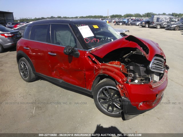 WMWZB3C58GWR47267 - 2016 MINI COOPER COUNTRYMAN RED photo 1