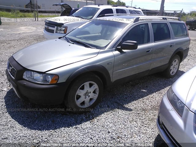 YV4SZ592261225908 - 2006 VOLVO XC70 GRAY photo 2