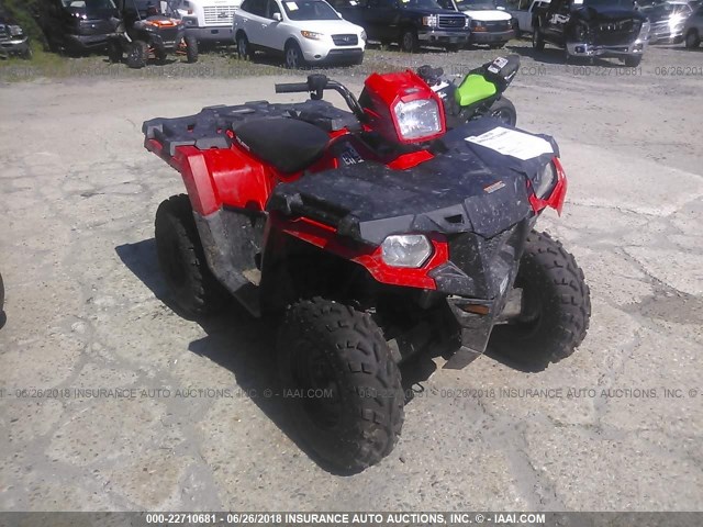 4XASEE576JA251041 - 2018 POLARIS SPORTSMAN 570 EPS 红色 照片 1