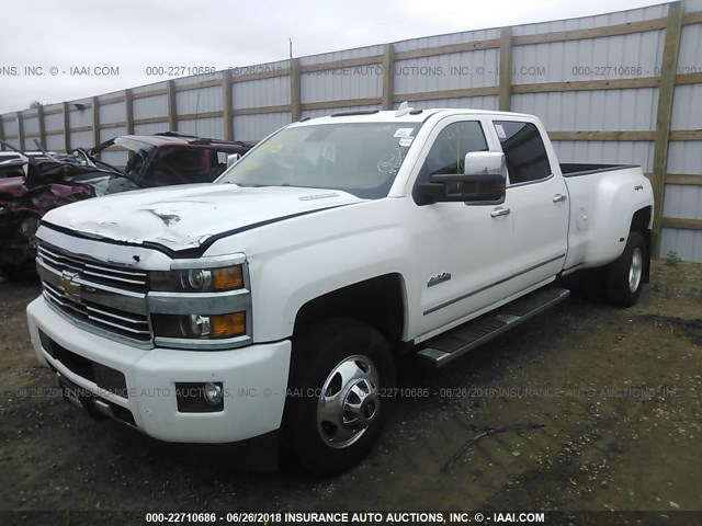 1GC4K1E84GF189114 - 2016 CHEVROLET SILVERADO K3500 HIGH COUNTRY WHITE photo 2