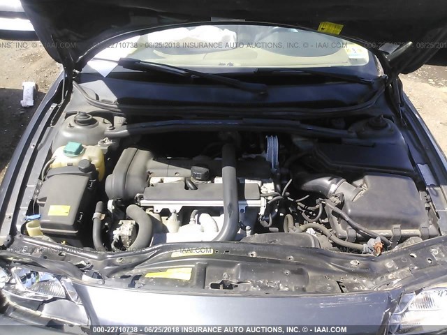 YV1RS592952481861 - 2005 VOLVO S60 2.5T GRAY photo 10