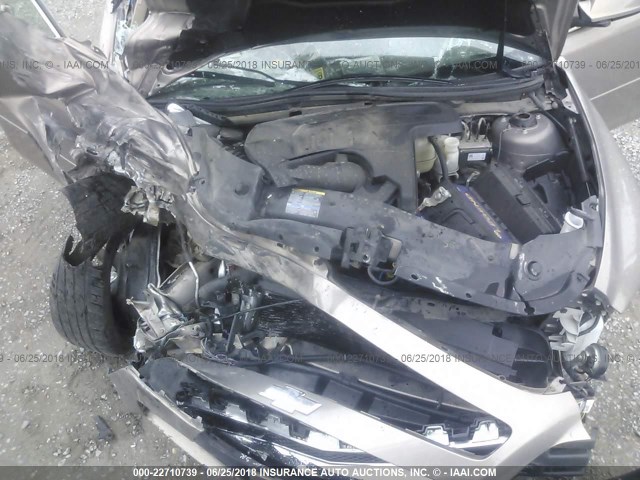 1G1ZH57B28F272460 - 2008 CHEVROLET MALIBU 1LT Champagne photo 10